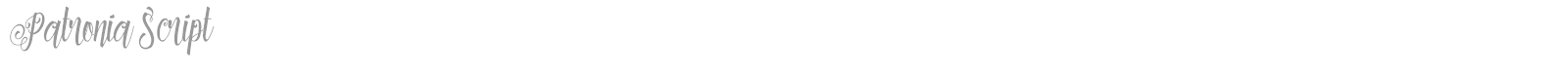 Patronia Script font preview